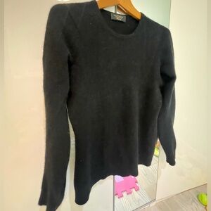 Charter Club Black Crew Neck Sweater